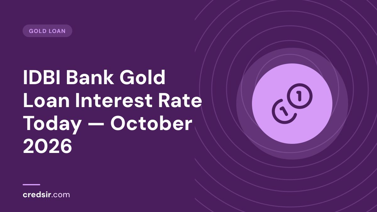 Credsir Gold Loan guide cover with a coins icon