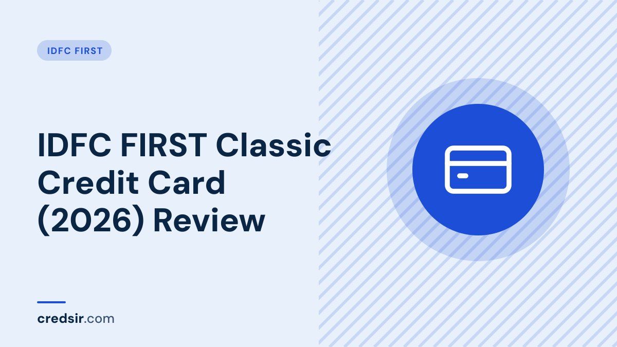 Credsir IDFC First guide cover with a credit card icon