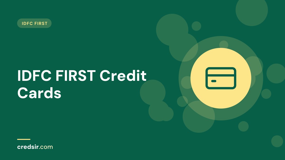 Credsir IDFC First guide cover with a credit card icon