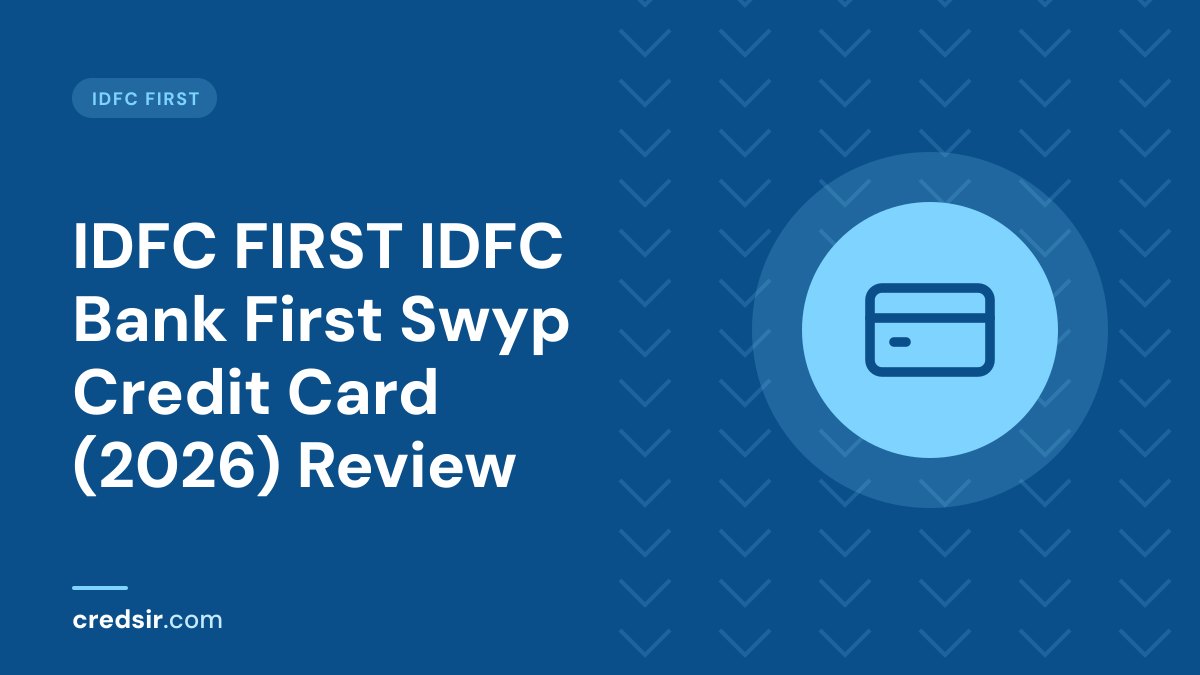 Credsir IDFC First guide cover with a credit card icon