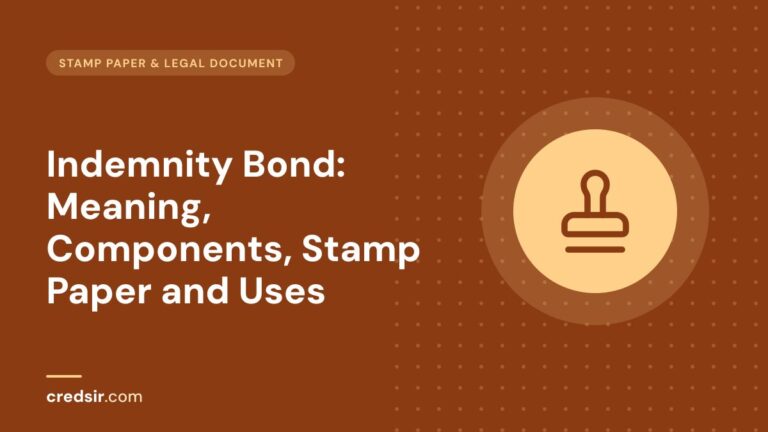 Credsir Stamp Paper & Legal Documents guide cover with a stamp icon