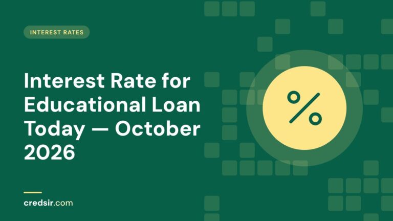 Credsir Interest Rates guide cover with a percent icon