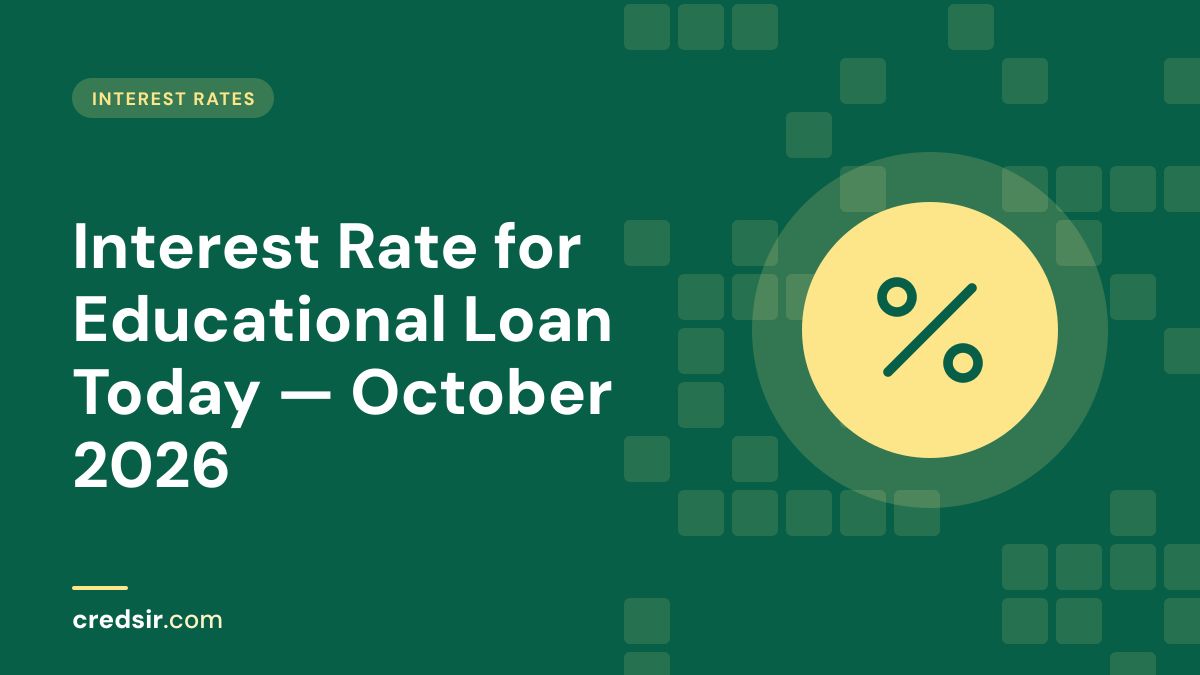 Credsir Interest Rates guide cover with a percent icon