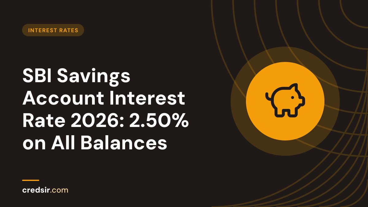 Credsir Interest Rates guide cover with a piggy bank icon