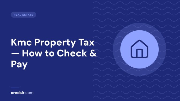 Credsir Real Estate guide cover with a house icon
