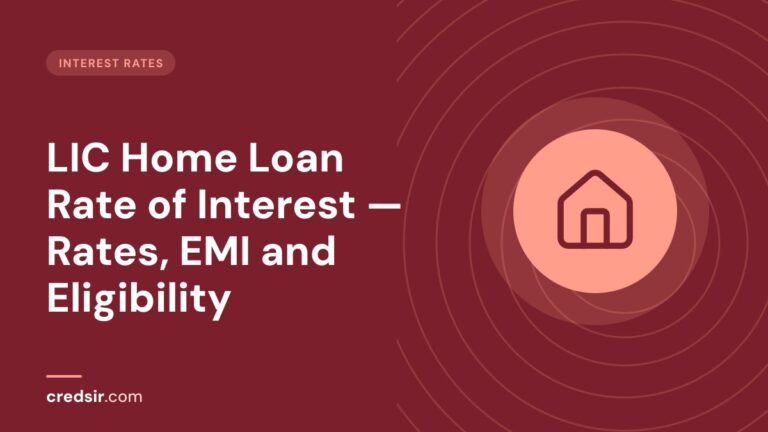Credsir Interest Rates guide cover with a house icon