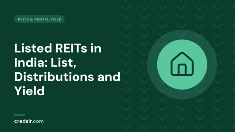 Credsir REITs & Rental Yield guide cover with a house icon