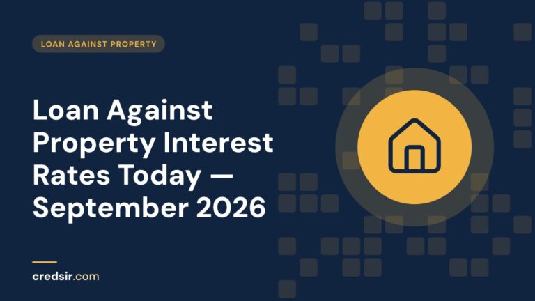 Credsir Loan Against Property guide cover with a house icon
