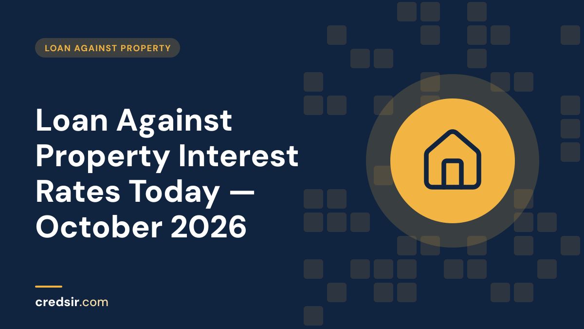 Credsir Loan Against Property guide cover with a house icon