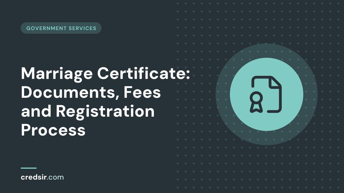 Credsir Government Services guide cover with a file badge icon