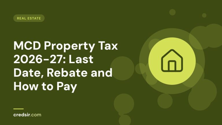 Credsir Real Estate guide cover with a house icon