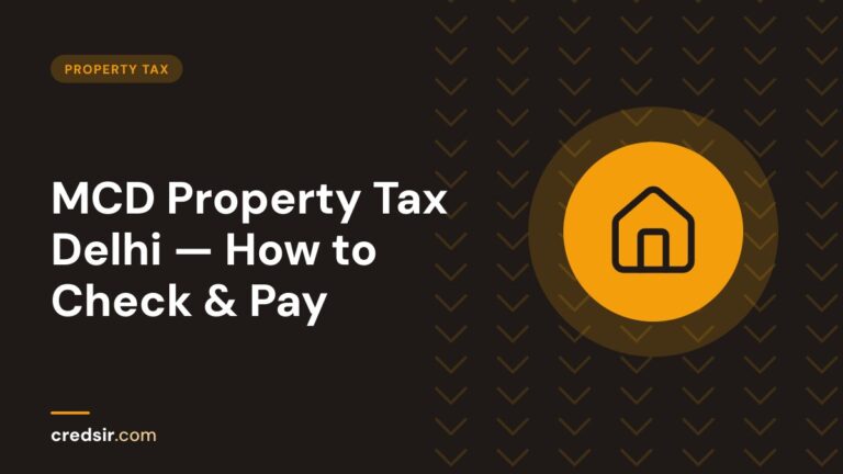 Credsir Property Tax guide cover with a house icon