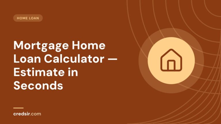 Credsir Home Loan guide cover with a house icon