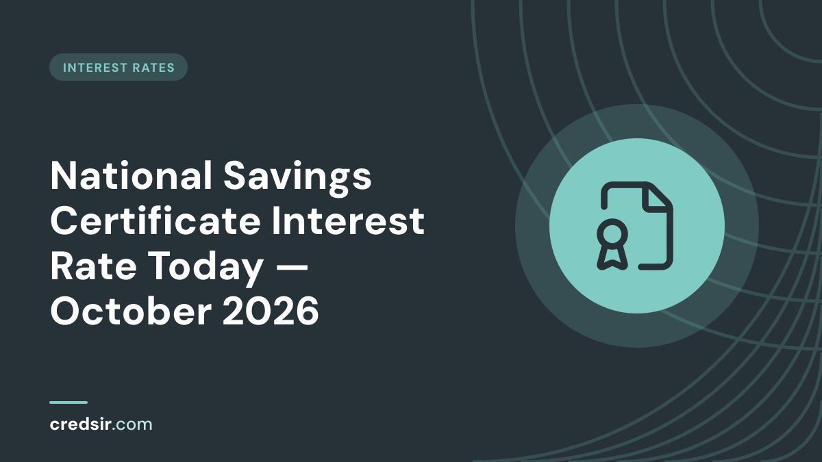 Credsir Interest Rates guide cover with a file badge icon