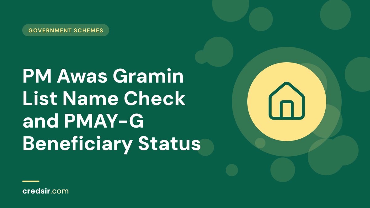 Credsir Government Schemes guide cover with a house icon
