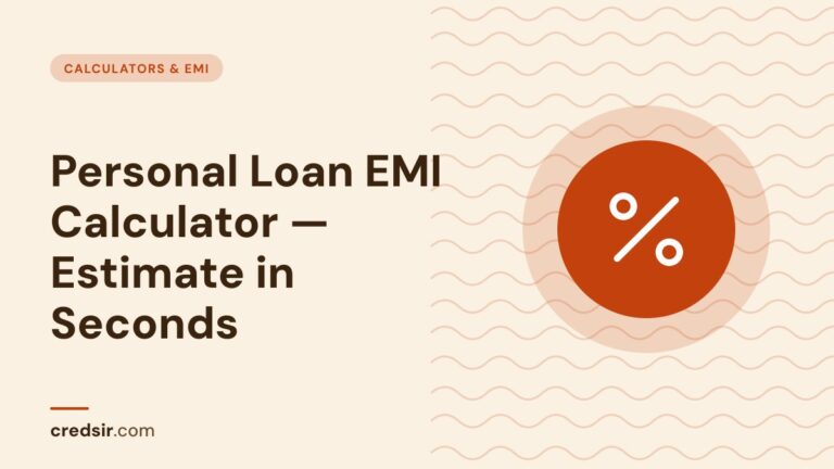 Credsir Calculators & EMI guide cover with a percent icon