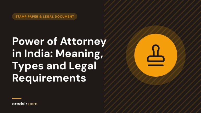 Credsir Stamp Paper & Legal Documents guide cover with a stamp icon