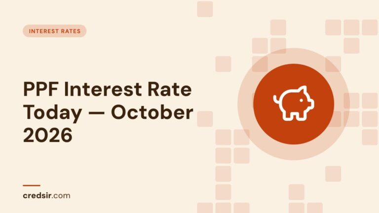 Credsir Interest Rates guide cover with a piggy bank icon