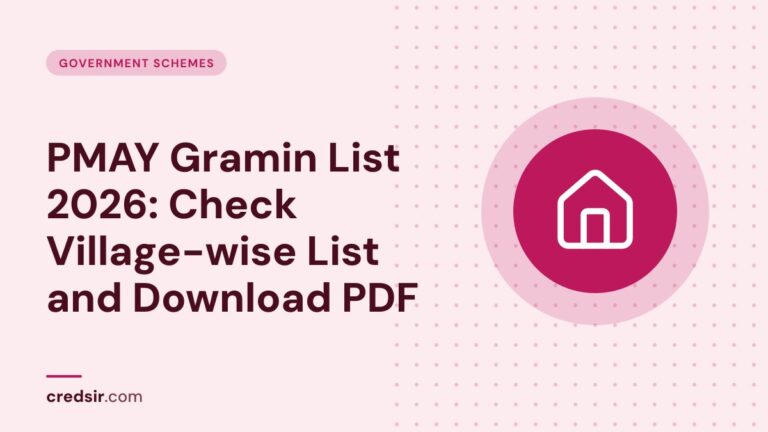 Credsir Government Schemes guide cover with a house icon