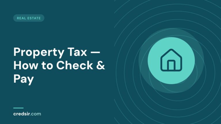 Credsir Real Estate guide cover with a house icon