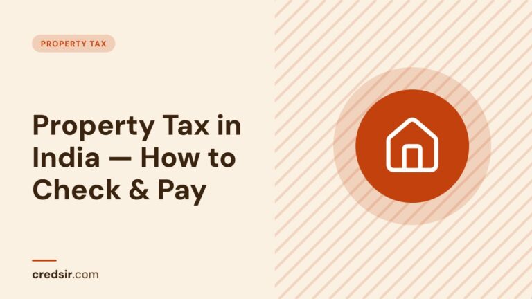 Credsir Property Tax guide cover with a house icon