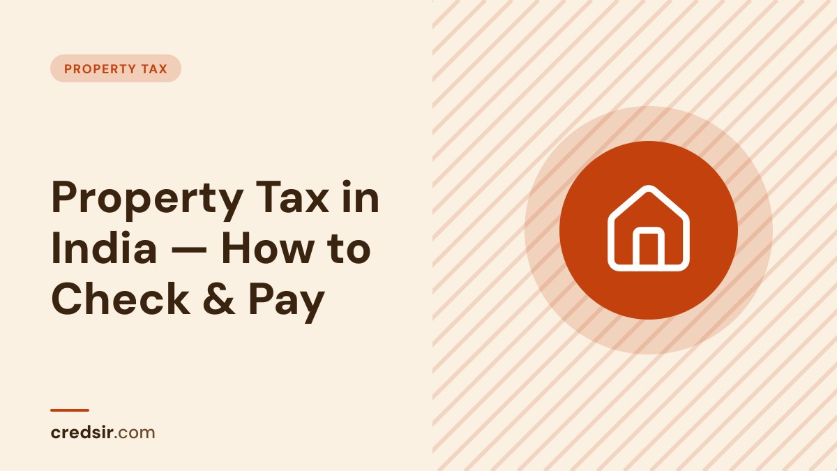 Credsir Property Tax guide cover with a house icon