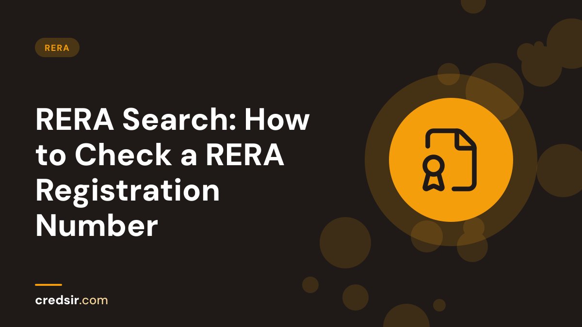 Credsir RERA guide cover with a file badge icon