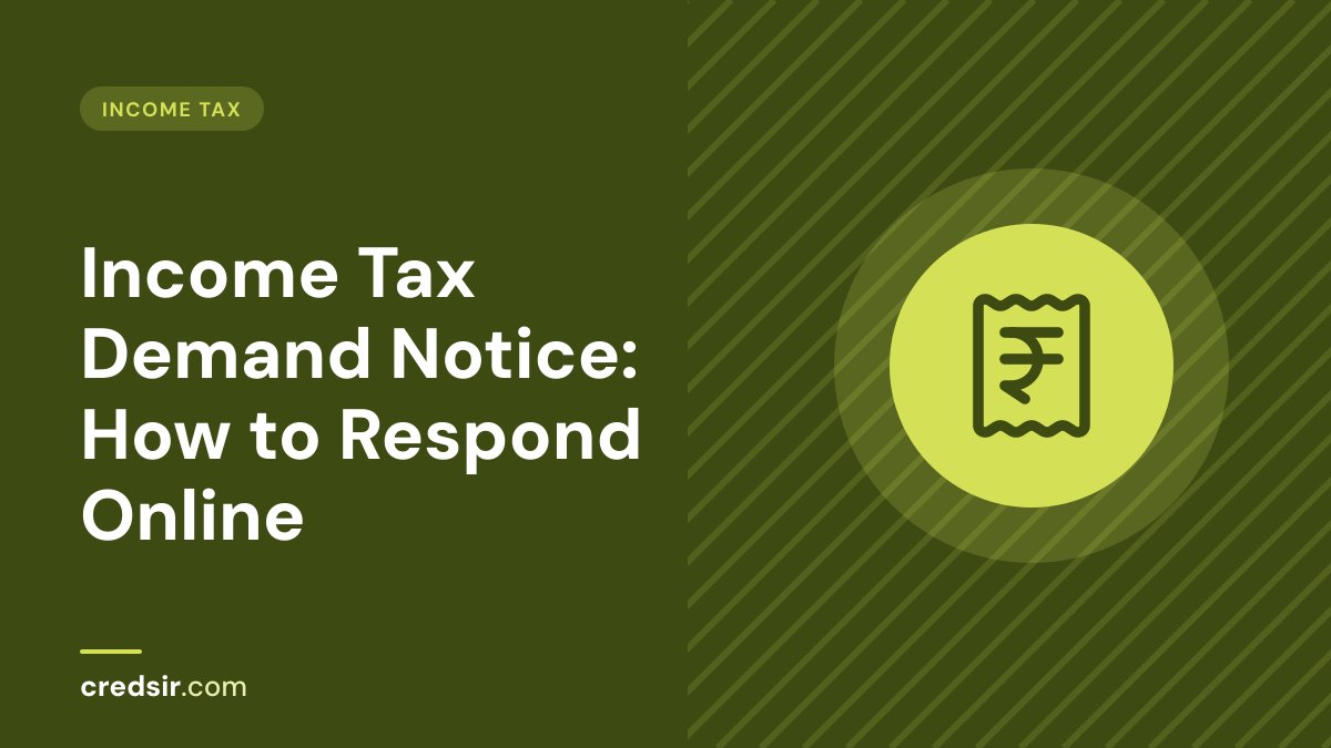 Credsir Income Tax guide cover with a receipt indian rupee icon
