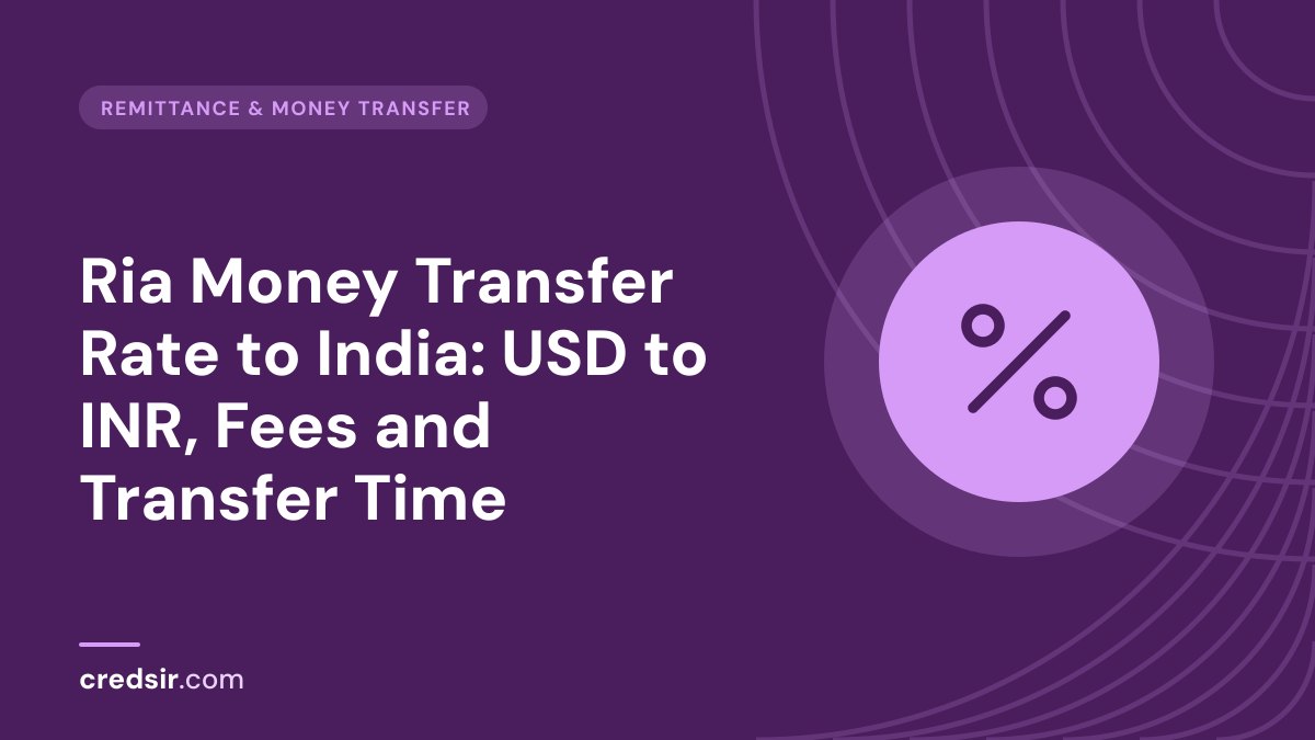 Credsir Remittance & Money Transfer guide cover with a percent icon