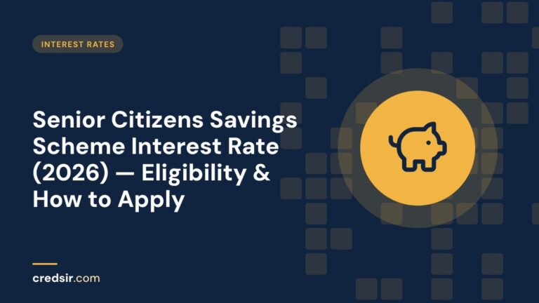 Credsir Interest Rates guide cover with a piggy bank icon