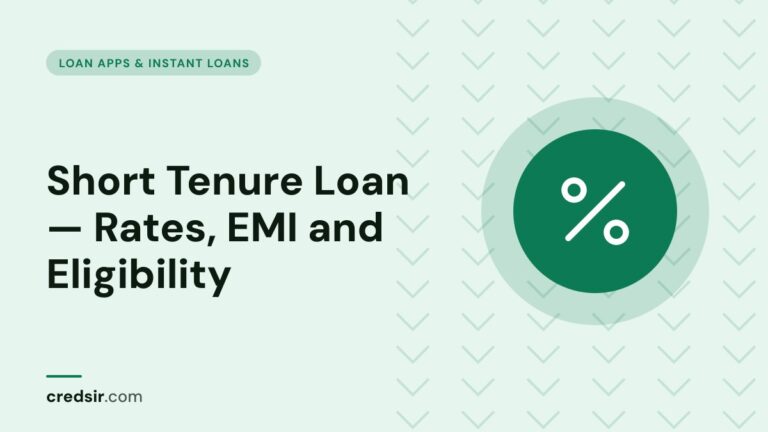 Credsir Loan Apps & Instant Loans guide cover with a percent icon
