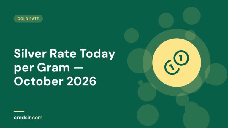Credsir Gold Rate guide cover with a coins icon