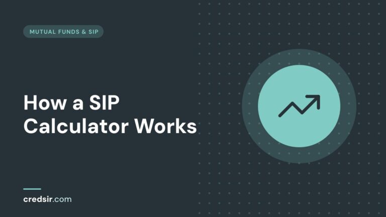 Credsir Mutual Funds & SIP guide cover with a trending up icon