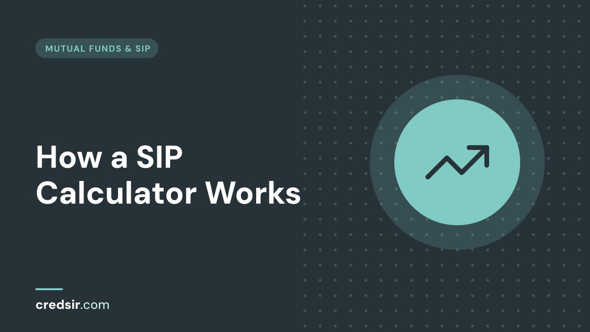 Credsir Mutual Funds & SIP guide cover with a trending up icon