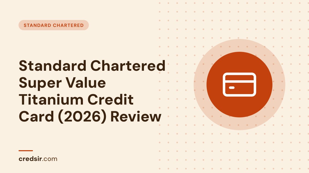 Credsir Standard Chartered guide cover with a credit card icon