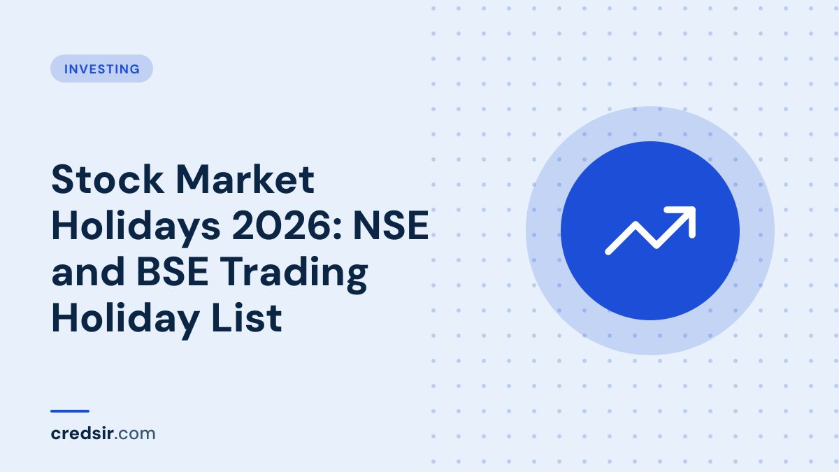 Credsir Investing guide cover with a trending up icon
