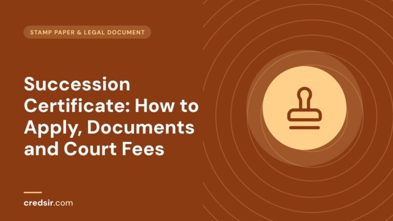 Credsir Stamp Paper & Legal Documents guide cover with a stamp icon