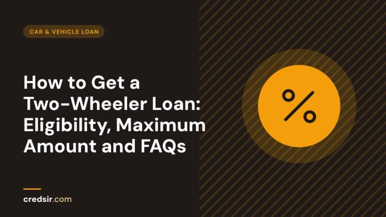 Credsir Car & Vehicle Loan guide cover with a percent icon