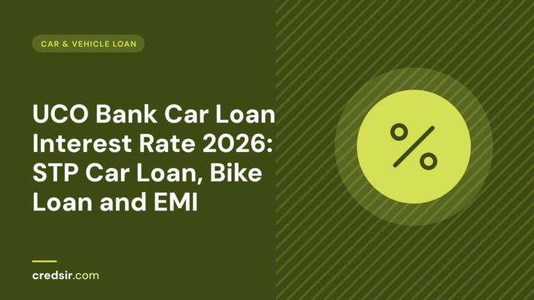 Credsir Car & Vehicle Loan guide cover with a percent icon