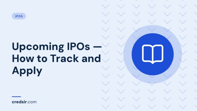 Credsir IPOs guide cover with a book open icon