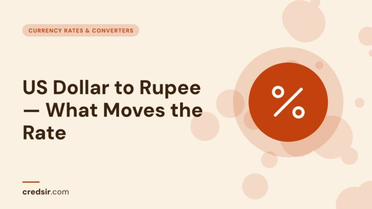 Credsir Currency Rates & Converters guide cover with a percent icon