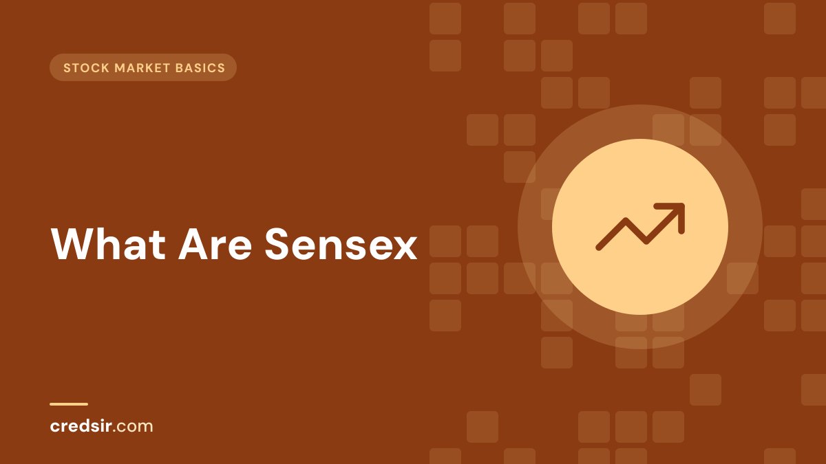 Credsir Stock Market Basics guide cover with a trending up icon
