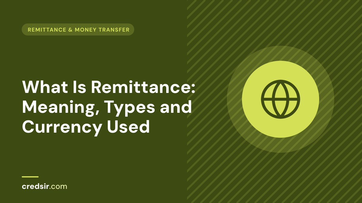 Credsir Remittance & Money Transfer guide cover with a globe icon